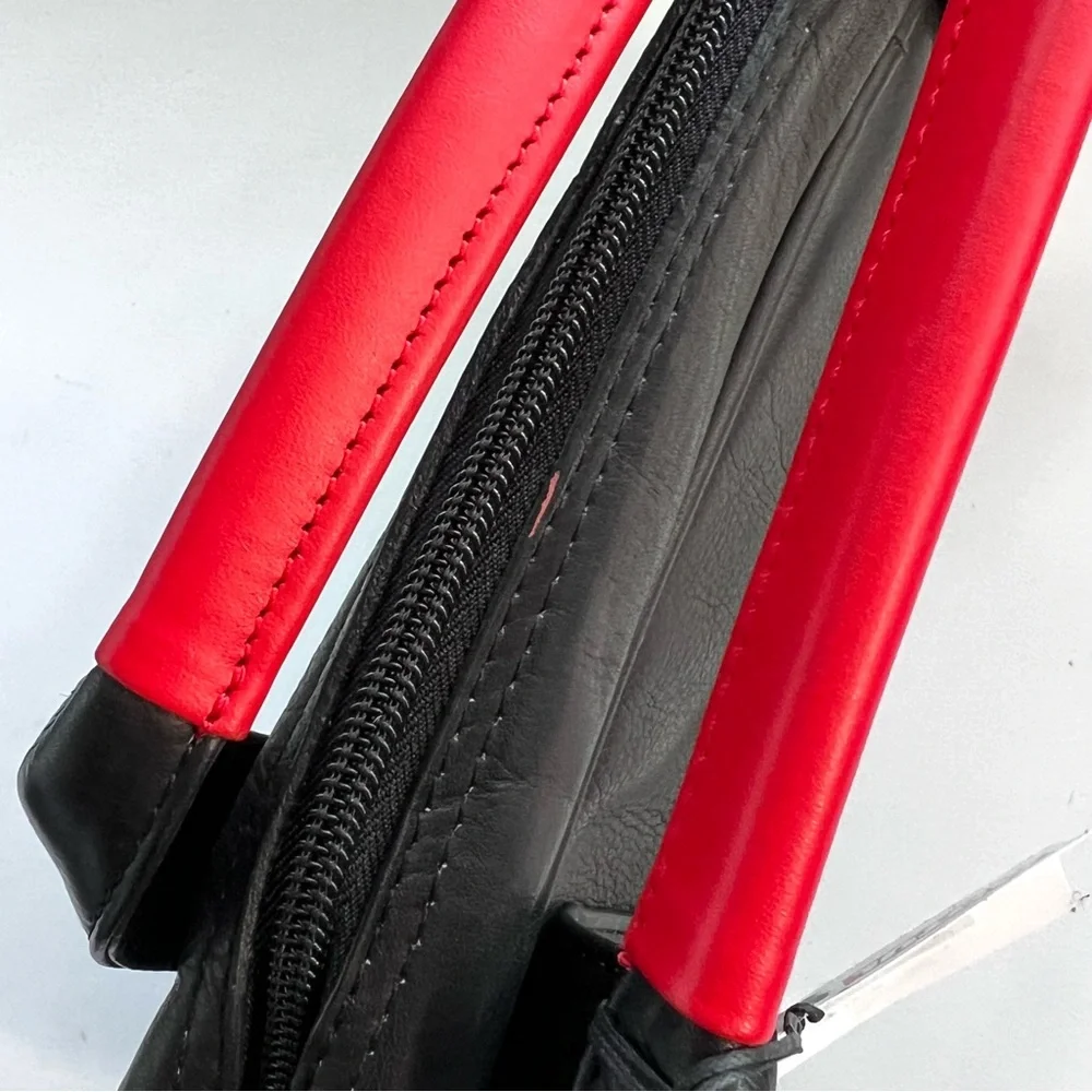 MOTUL Leather Laptop Bag Black NEW